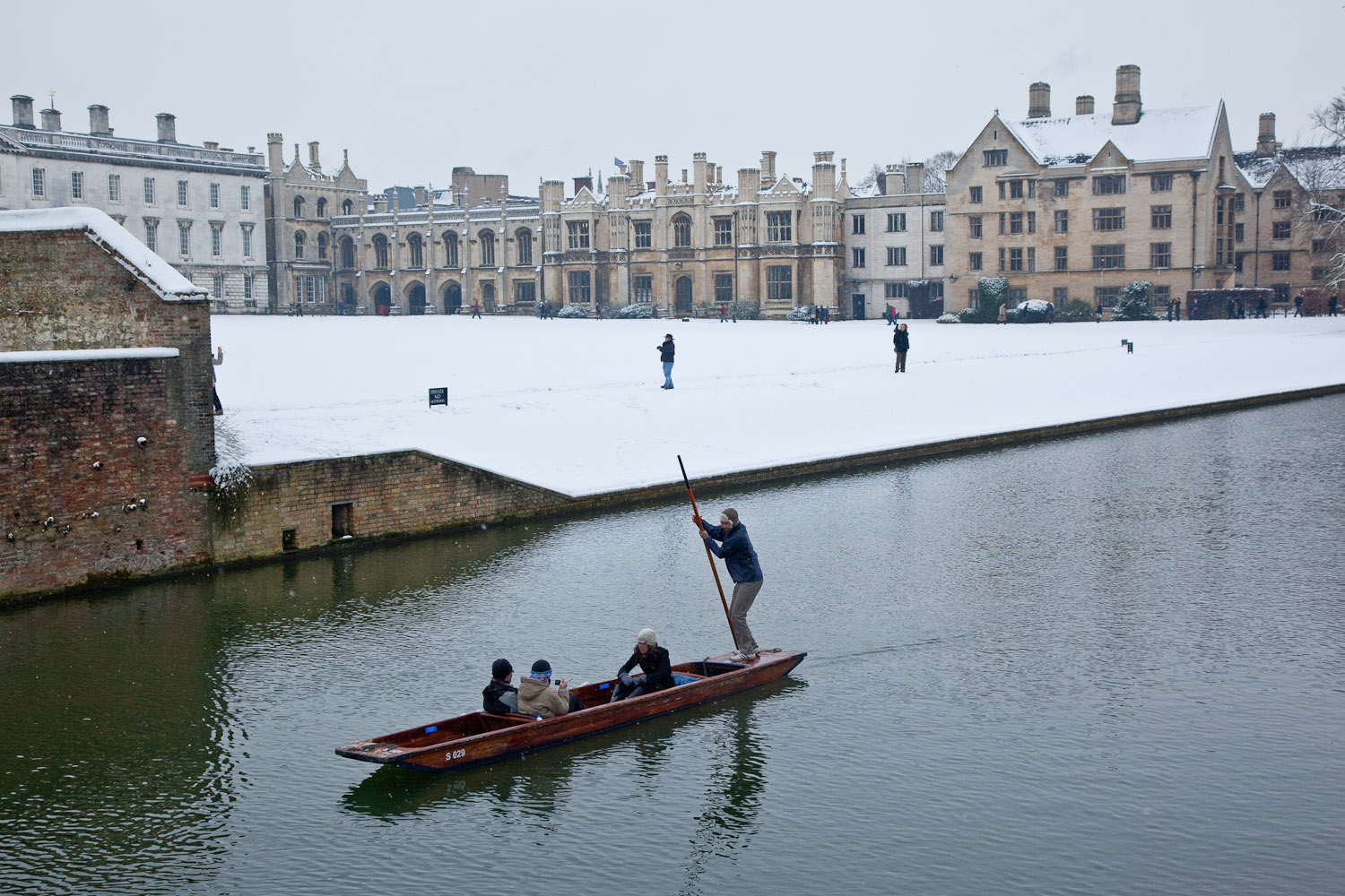 Cambridge in snow